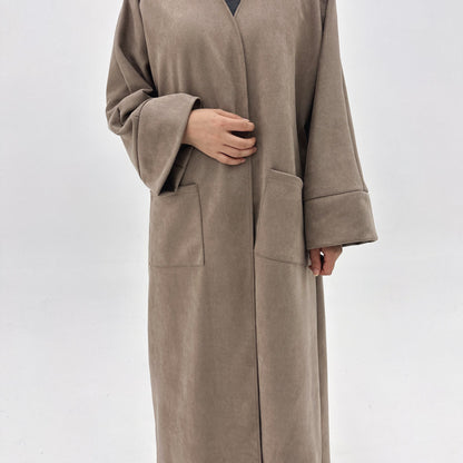 Elegant Casual New Turkish Suede Dress Dresses