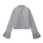 Women's Trendy Cuff Fur Stitching Commuter Sweaters