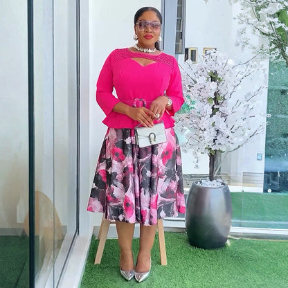 Women's African Wear Fashion Printed Dress Dresses