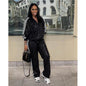 One-hand Sequins Fashion Casual Set Autumn Suits