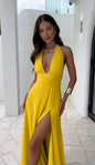 Women's Spring Fashion High Class Elegant Halter Sexy Dresses