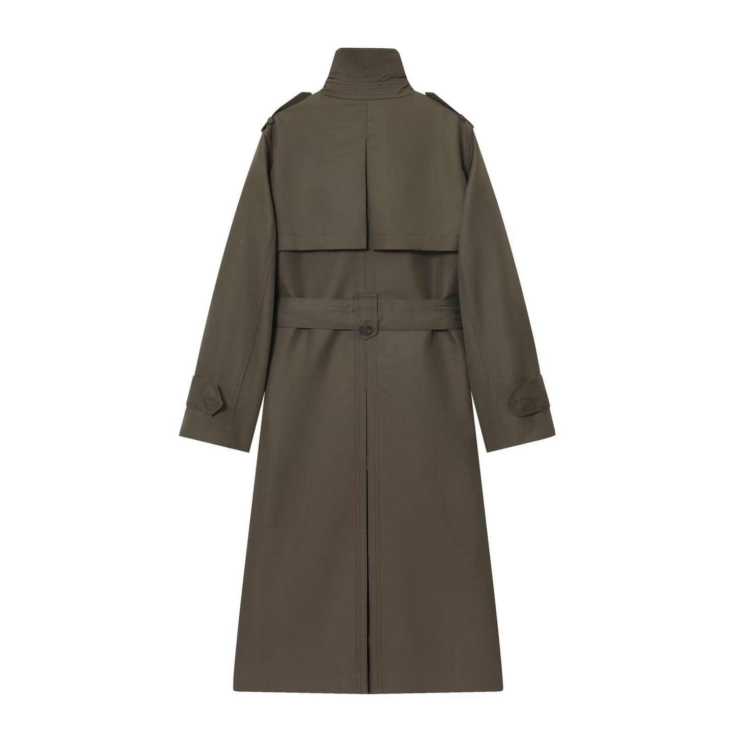 Women's Casual High-grade Temperament Waterproof Double Breasted Coats