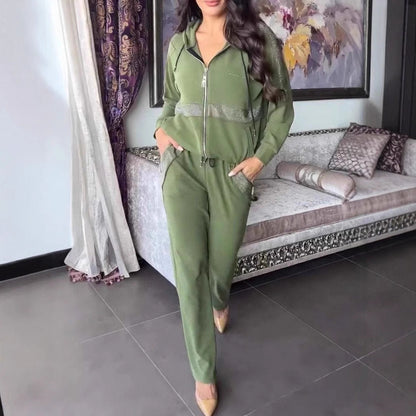 Durable Casual Long Sleeve Trousers Set Suits