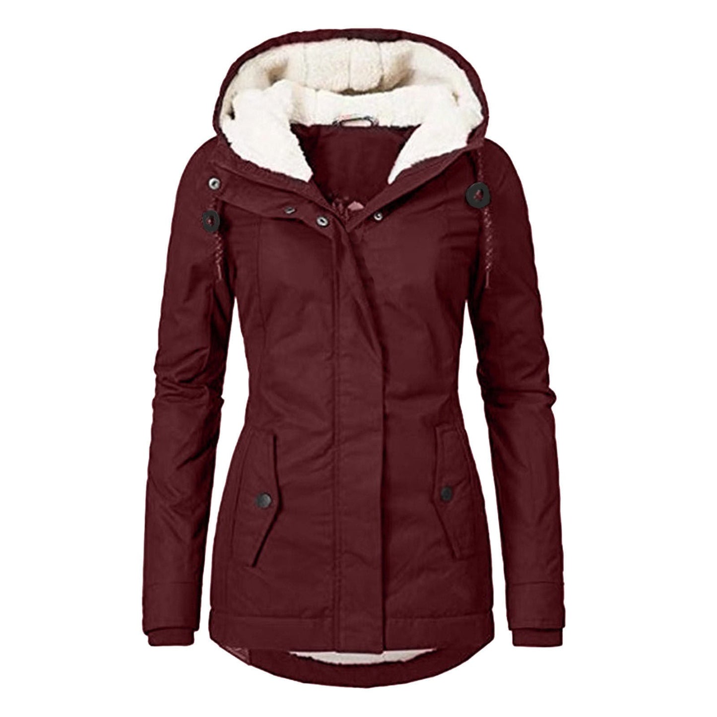 Women's Winter Thickened Cotton Padded Parka Warm Coats
