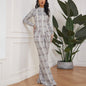 Women's Neck Leopard Print Dress Temperament Long Dresses