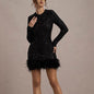 Women's Sexy Dress Long Sleeve Pure Color Dresses