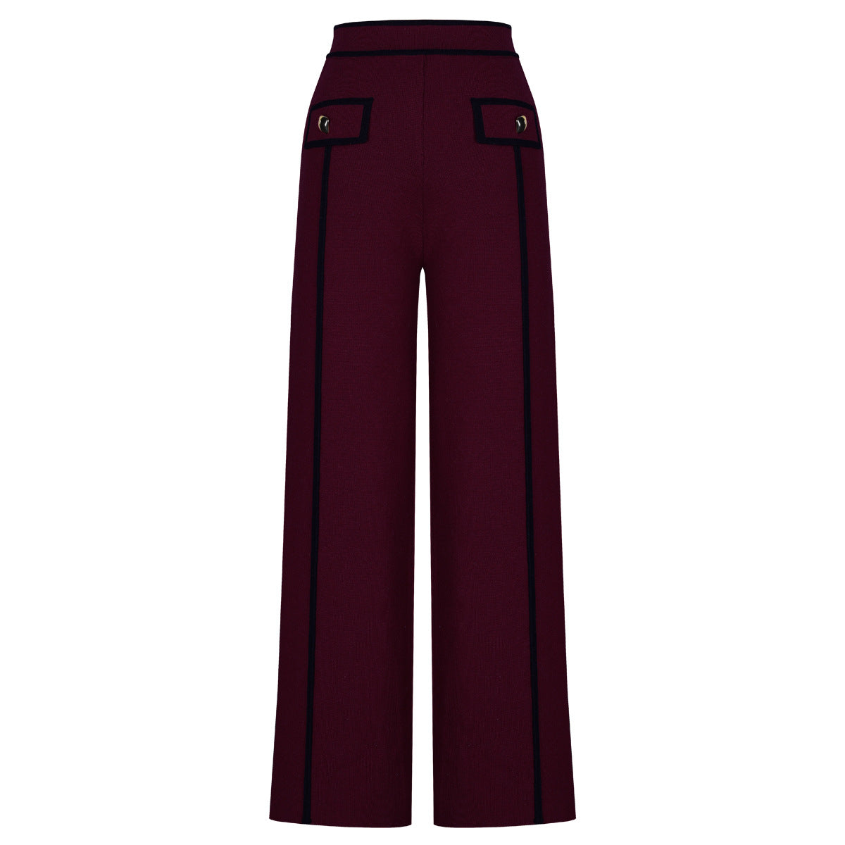 Creative Fashion Knitted Woolen Tup Straight Suits