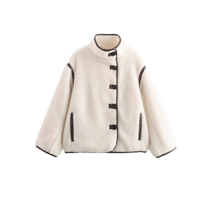 Women's Single-breasted Long Sleeve Pocket Loose Casual Coats