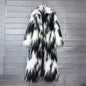 Women's Imitated Tibet Sheep Fur Jacquard Color Coats
