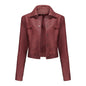 Women's Thin Leather Casual Fashion Popular Daily Jackets