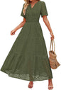Women's A- Line Hollow Lace Cake Dress Dresses
