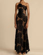 Women's Black Slip Dress Sexy Backless Long Dresses