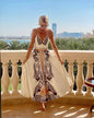 Linen Sexy Bow Tie Waist Dress Dresses