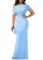 Sleeveless Cold-shoulder High Sense Skinny Long Dresses