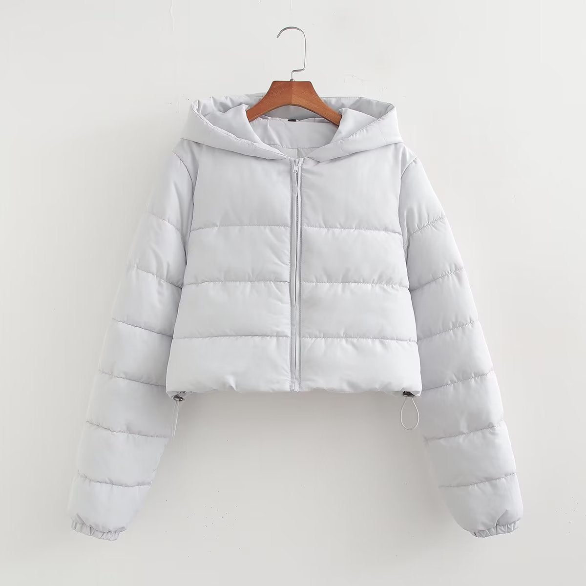 Women's French Casual Fashion Hooded Hand Plug Coats