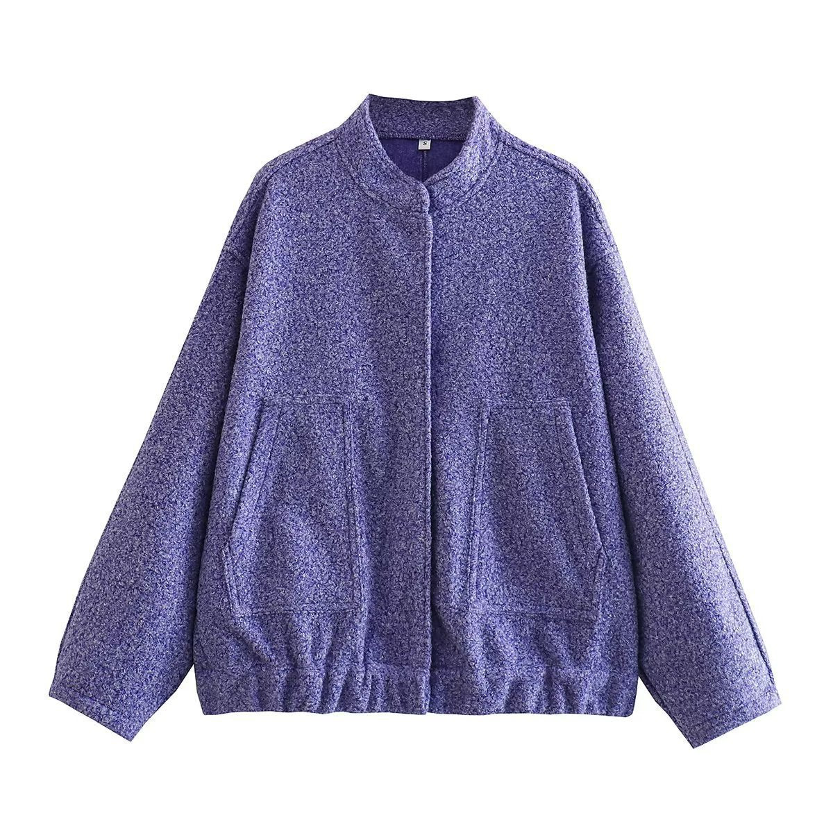 Women's Simple Versatile Stand Collar Zipper Casual Coats