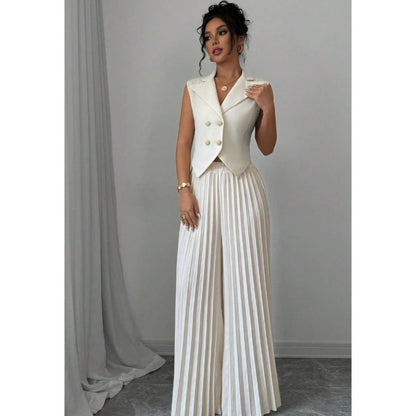Women's Durable Stylish Beautiful Fashion Pleated Suits