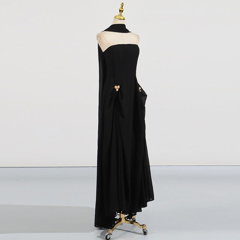 High-grade Dress Summer Tube Twisted Buckle Dresses