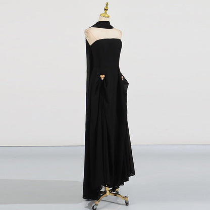 High-grade Dress Summer Tube Twisted Buckle Dresses
