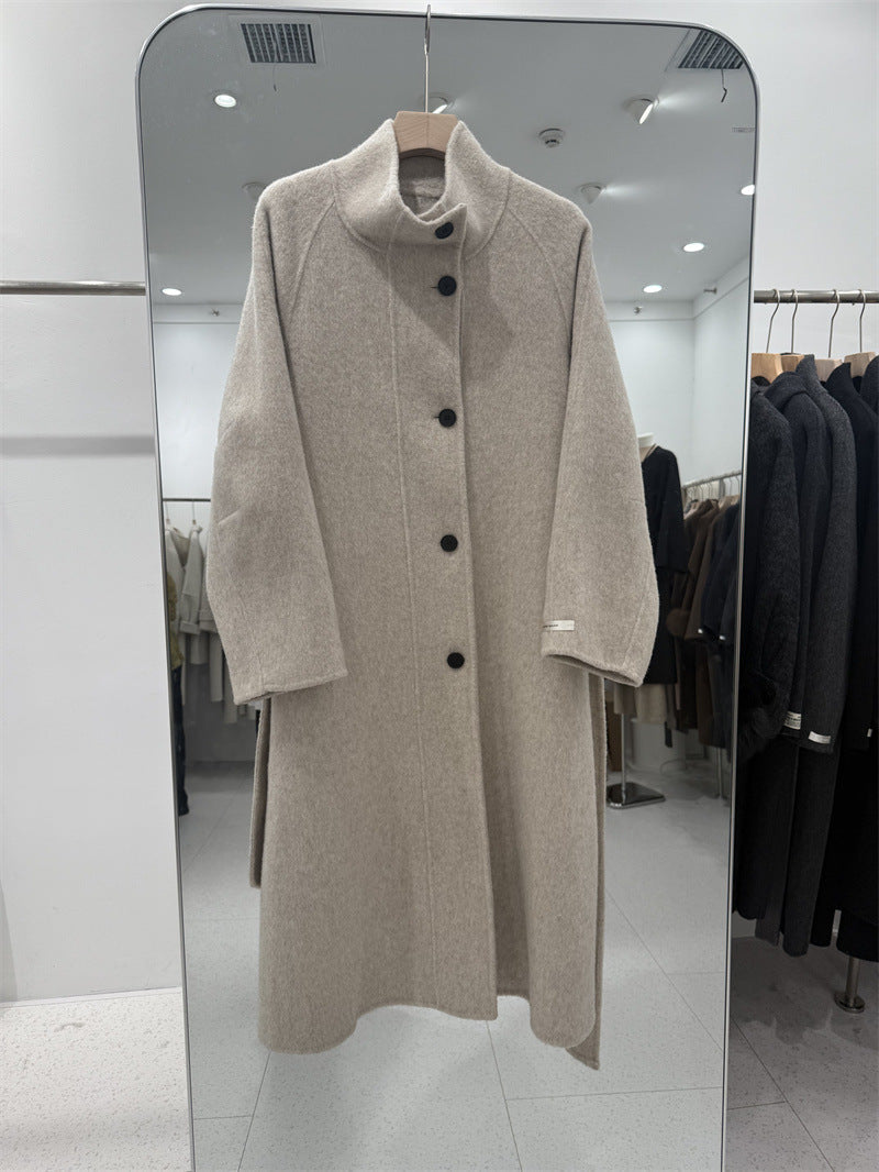 Women's Overcoat Long Design Korean Style Loose Coats