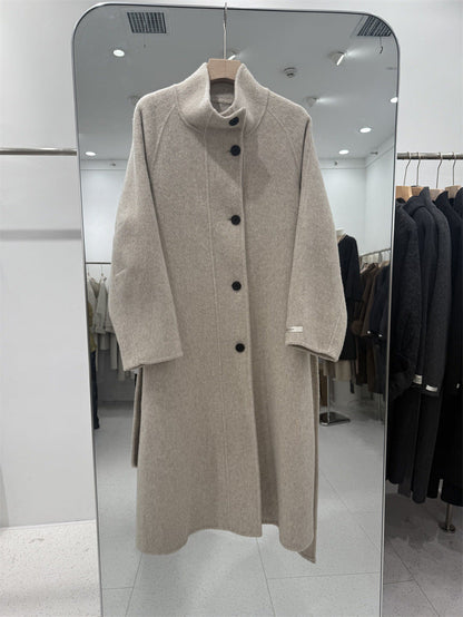 Women's Overcoat Long Design Korean Style Loose Coats