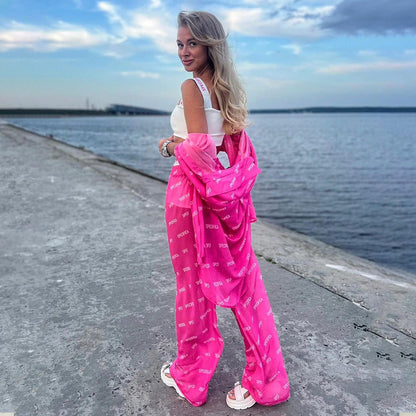 Trousers Female Sun Protection Shirt Outfit Suits