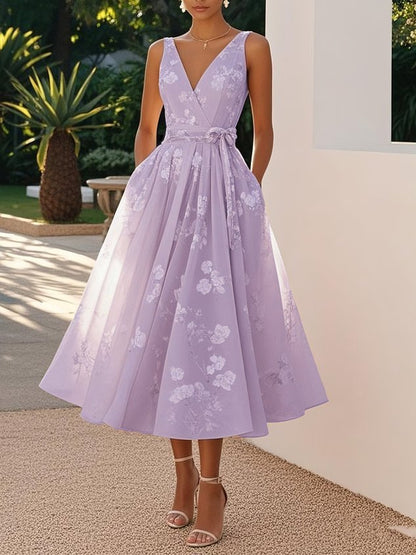 Women's Dress Party Sleeveless Digital Printing Vests