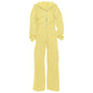 Fashion Loose Cool Solid Color Zipper Hooded High Suits