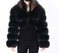 Women's Imitation Fur Fashionable Stand Collar Long Coats
