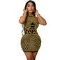 Women's Summer Sexy Tight Sleeveless Rhinestone Nightclub Dresses