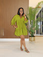 Women's Fashion Wear Solid Color Casual Loose Waist Dresses