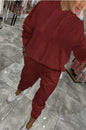 Women's Solid Color Sports Hoodie Stitching Sequin Suits