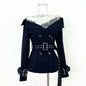 Women's Trench Autumn Retro Large Lapel Double Breasted Fitted Coats