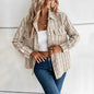 Slouchy Classic Style Design Retro Plaid Jackets