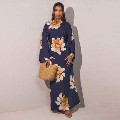 Pure Beautiful Printed Dress Waist Ankle Dresses