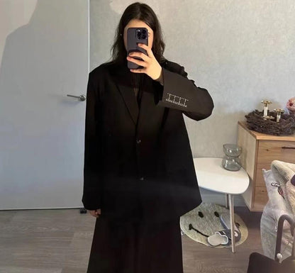 Women's Spring Korean Style Loose Temperament Slimming Straight Suits