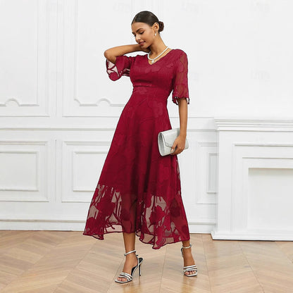 Large Swing Dress Fashionable Elegant Collar Dresses