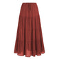 Women's Waist Elastic Large Swing Loose Patchwork Skirts