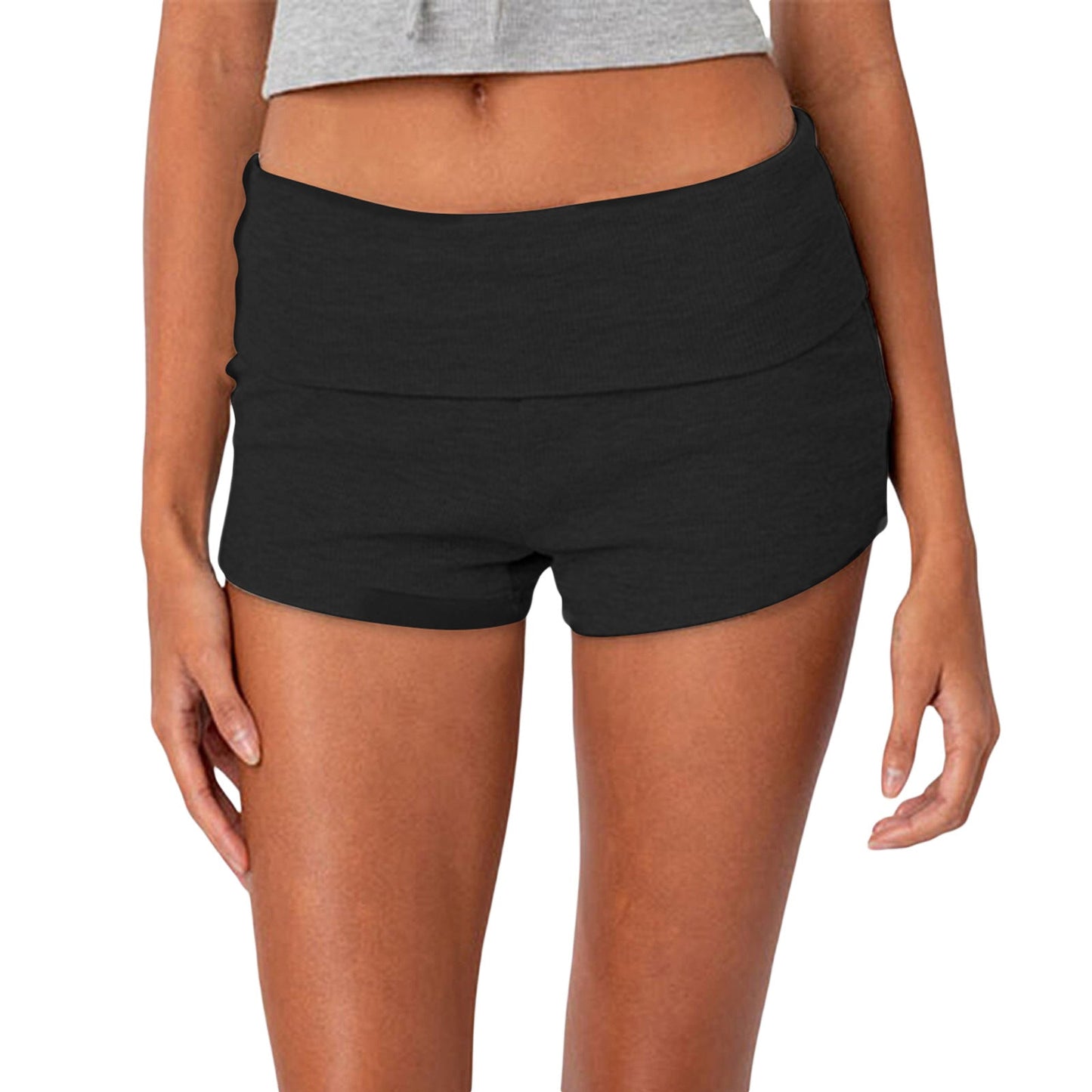 Women's Striped Style Basic Tight Low Bottoming Shorts