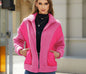 Women's Flash Veet Fashion Long Sleeve Zipper Coats