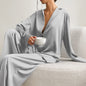 Women's Silk Comfort Breathable Two-piece Set French Suits