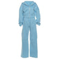 Fashion Loose Cool Solid Color Zipper Hooded High Suits