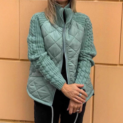 Women's Beautiful Fashion Zipper Stand Collar Coats