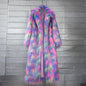 Women's Imitated Tibet Sheep Fur Jacquard Color Coats
