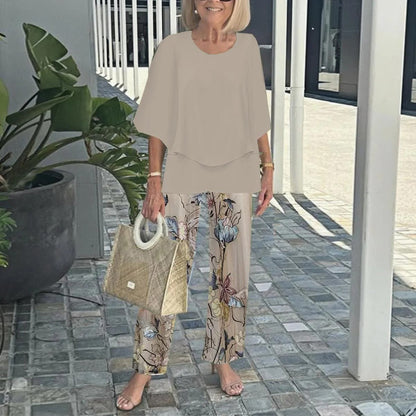Neck Shirt With Half Sleeve Printed Floral Suits