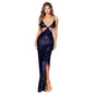 Women's Summer Split Backless Hollow Dress Sweet Spicy Clothing