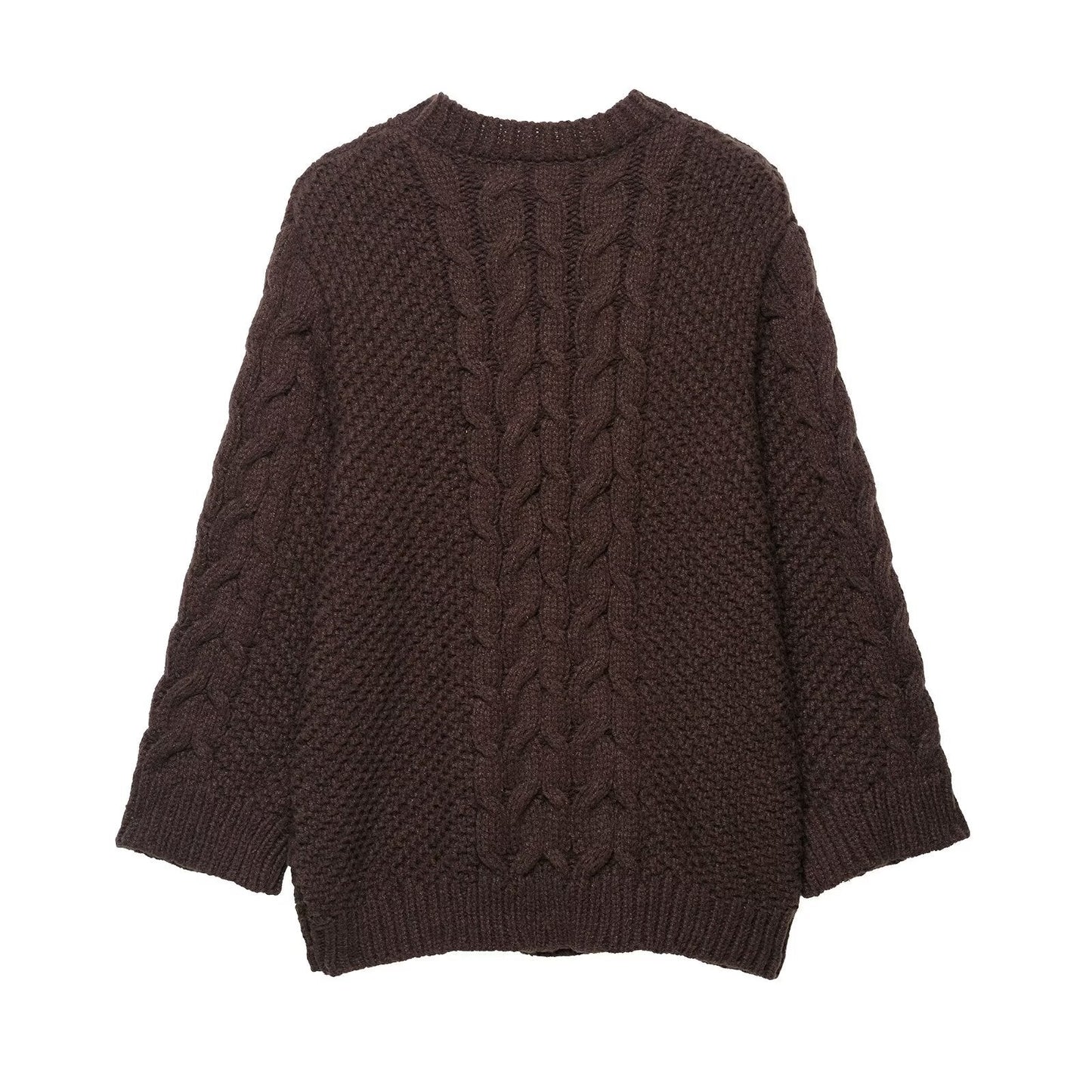 Summer Hemp Pattern Big Sleeves Loose Sweaters