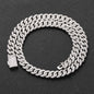 Men's Double Row Zircon Cuban Link Chain Necklaces