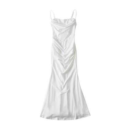 Three-dimensional Fishbone Sexy Fishtail Atmosphere Slimming Dresses