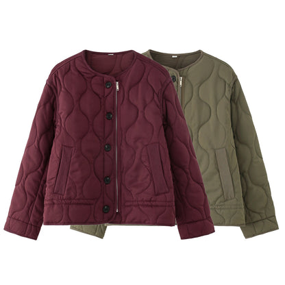 Women's Winter Round Neck Long Sleeve Loose Coats
